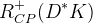 R_{CP}^{+}(D^{*}K)