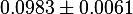 0.0983 \pm 0.0061