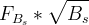\,F_{B_{s}}*\sqrt{B_{s}}