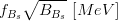 f_{B_s}\sqrt{B_{B_s}}~[MeV]