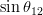 \sin\theta_{12}
