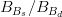 B_{B_{s}}/B_{B_{d}}