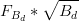 F_{B_{d}}*\sqrt{B_{d}}