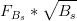 F_{B_{s}}*\sqrt{B_{s}}