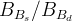 \,B_{B_{s}}/B_{B_{d}}
