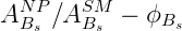 \,A^{NP}_{B_{s}}/A^{SM}_{B_{s}} - \phi_{B_{s}}