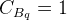 C_{B_q}=1