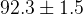 92.3 \pm 1.5
