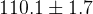 110.1 \pm 1.7