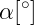 \,\alpha [^{\circ}]